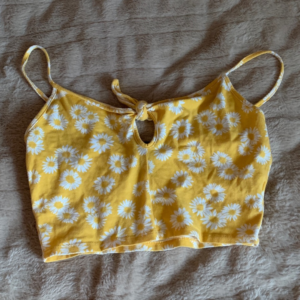 Yellow Floral Women's Top